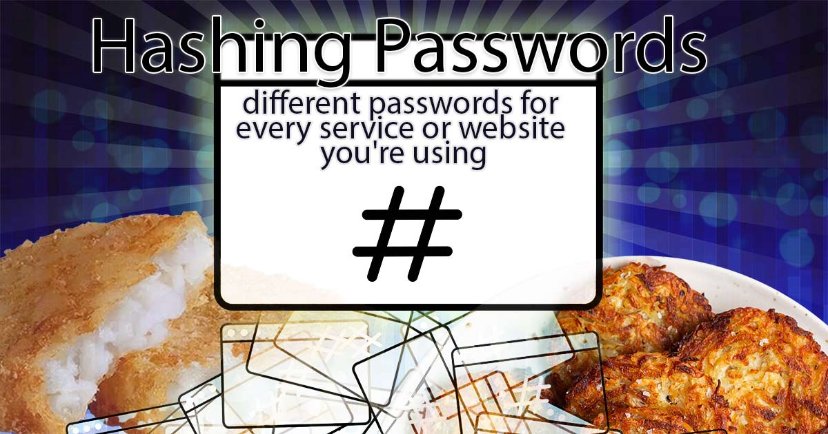 Create a new password for every service or website you visit
