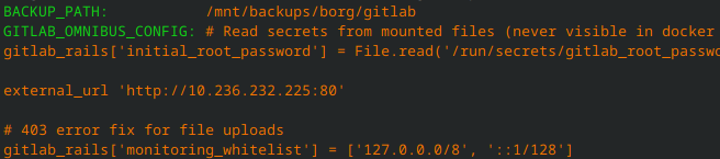 Docker secrets loaded using our gitlab.rb