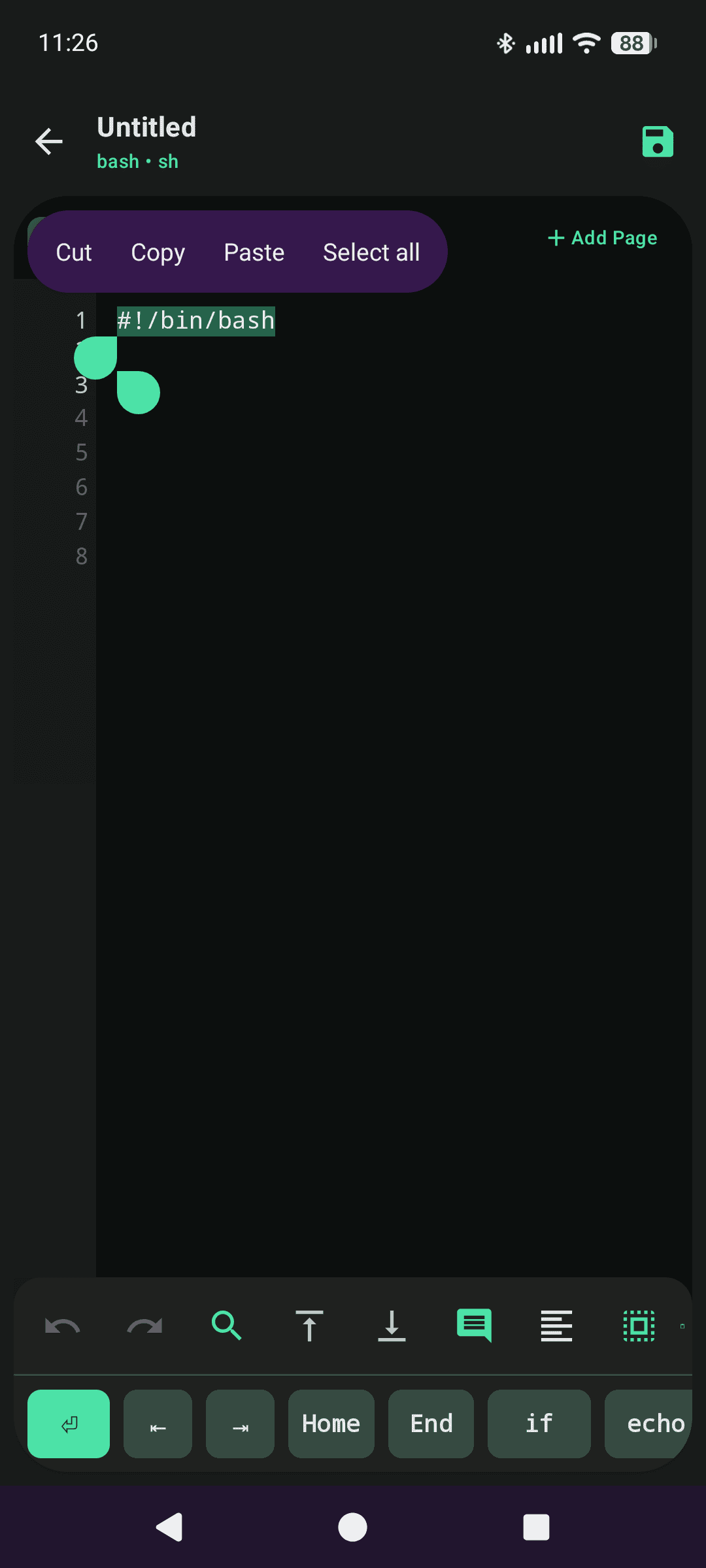 Paste the script into Script Runner